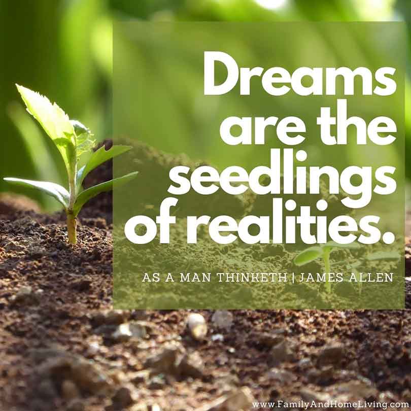 As A Man Thinketh Quote - Dreams Are The Seedlings Of Realities