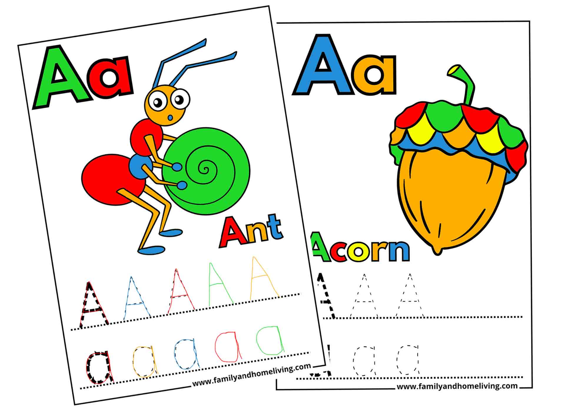 Letter A Coloring Pages For Toddlers