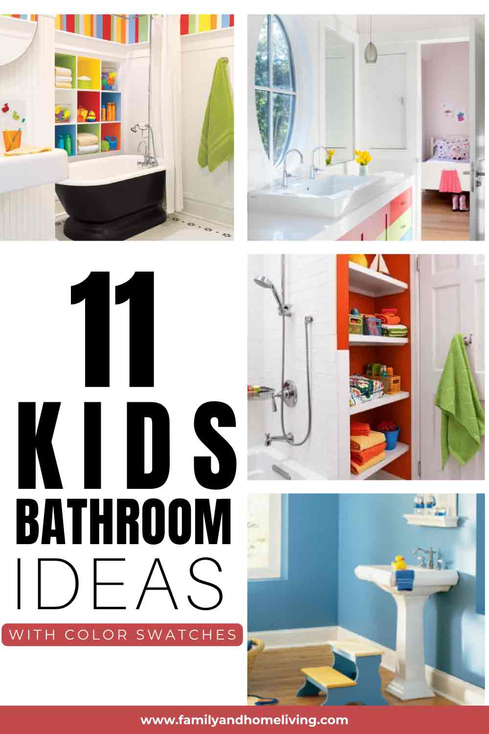 Kids bathroom color ideas Pinterest Pin