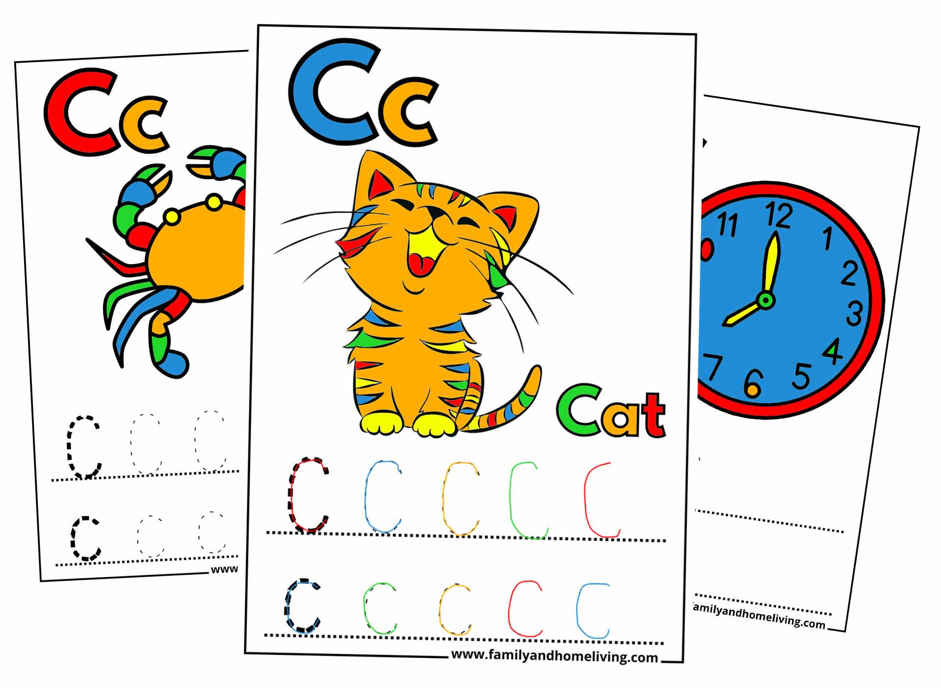 Letter C Coloring Pages For Toddlers