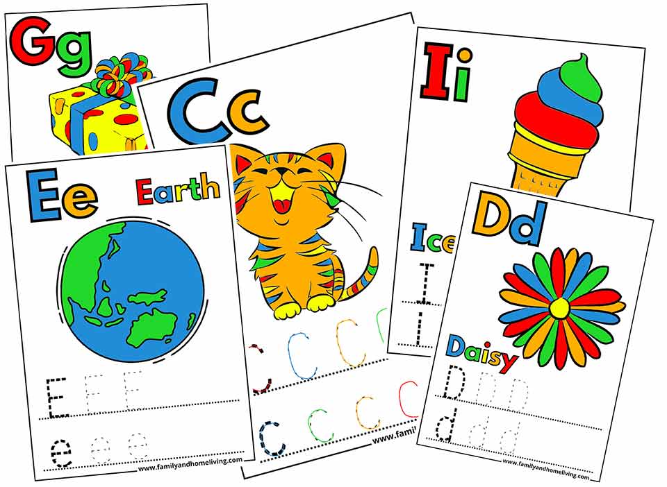 ABC Coloring Worksheets & Pages for Kids