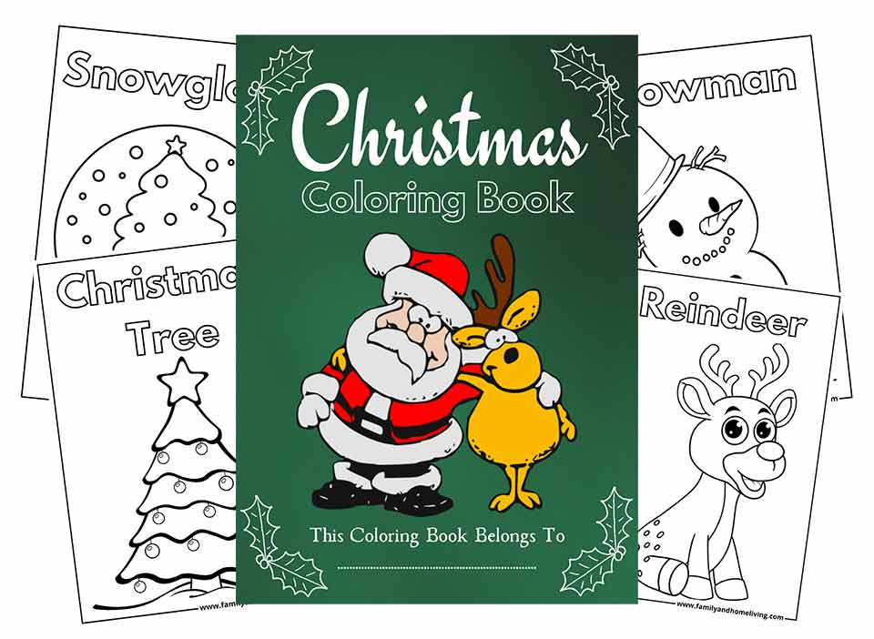 Christmas Coloring Pictures for Kids (Free Printable Sheets)