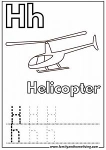 12 Coloring Pages For The Letter H (Printable PDF Bundle)