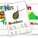 Letter N coloring Worksheets and Pages