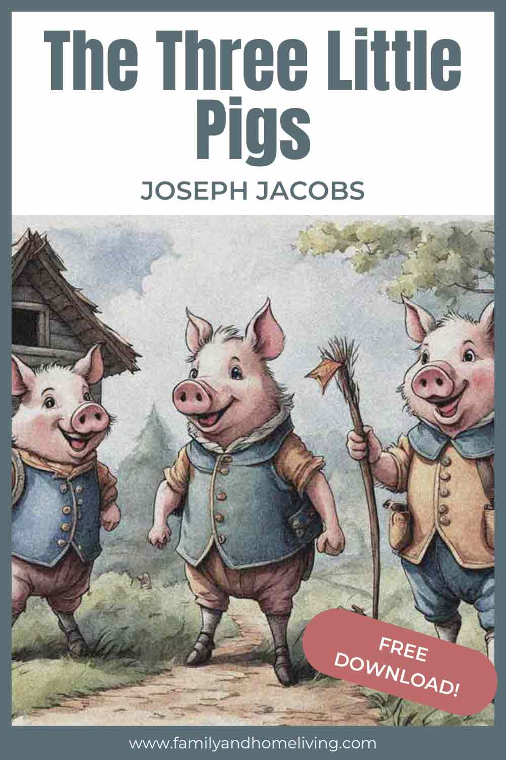 The Three Little Pigs PDF Pinterest Pin