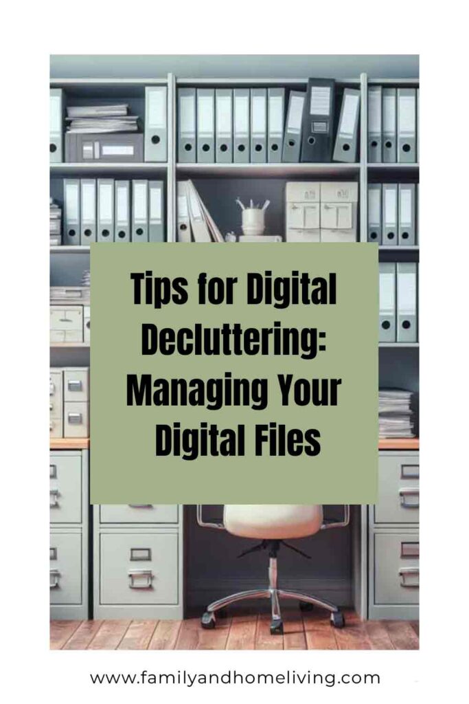 Decluttering Your Digital Life: Managing Email and Files 2 Digital decluttering tips Pinterest pin