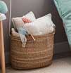 Recreate The Look - Cozy Corner Reading Nook For Girls 20 Round wicker basket