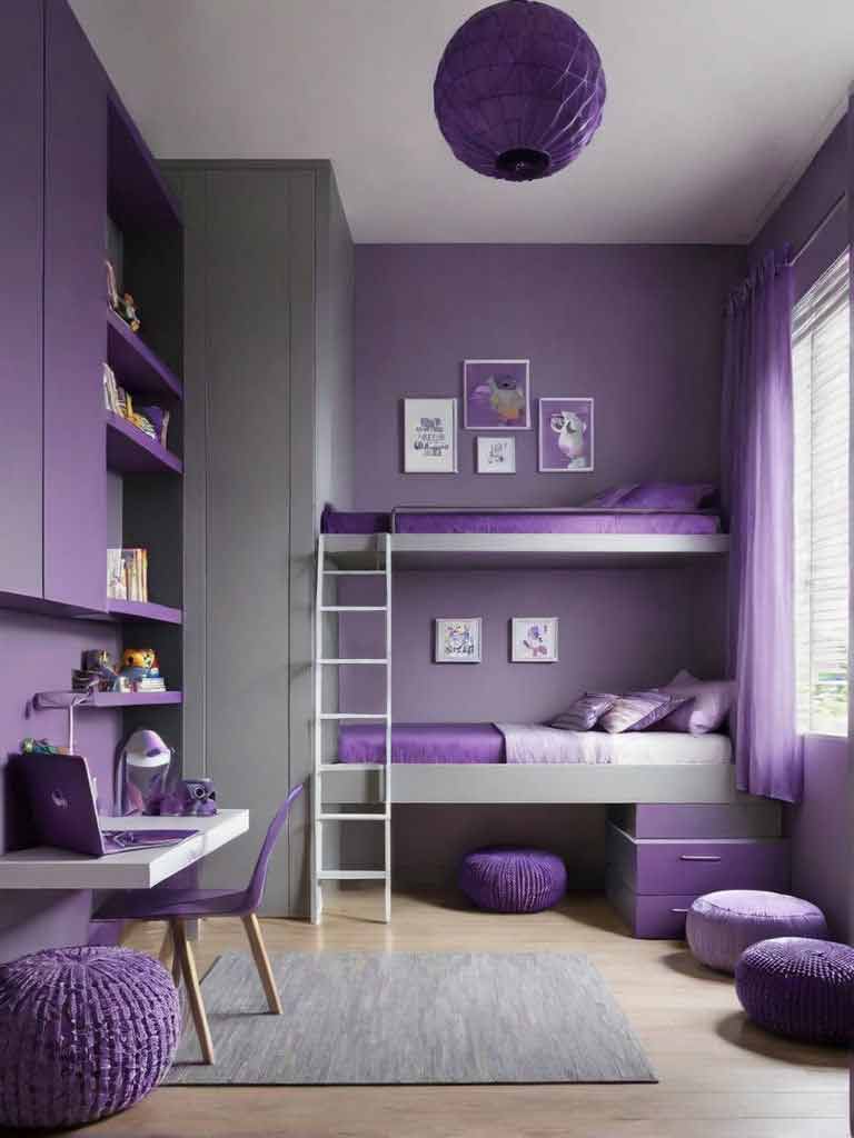 35+ Enchanting Purple Bedroom Ideas For Kids And Teens