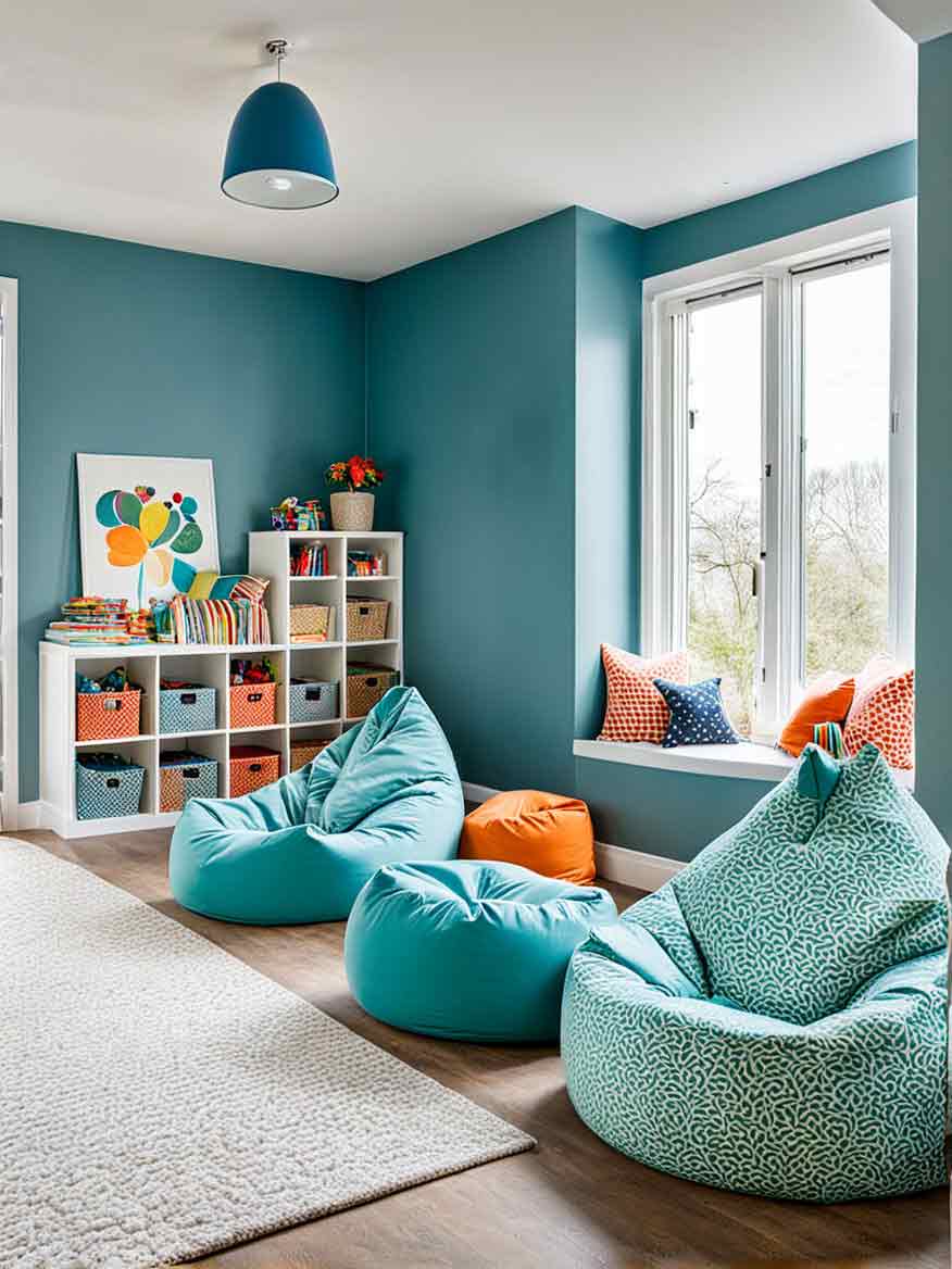21+ Playroom Ideas for Kids: Inspiring Spaces for Learning and Fun 23 Simple and minimalist kids play corner idea in living room.