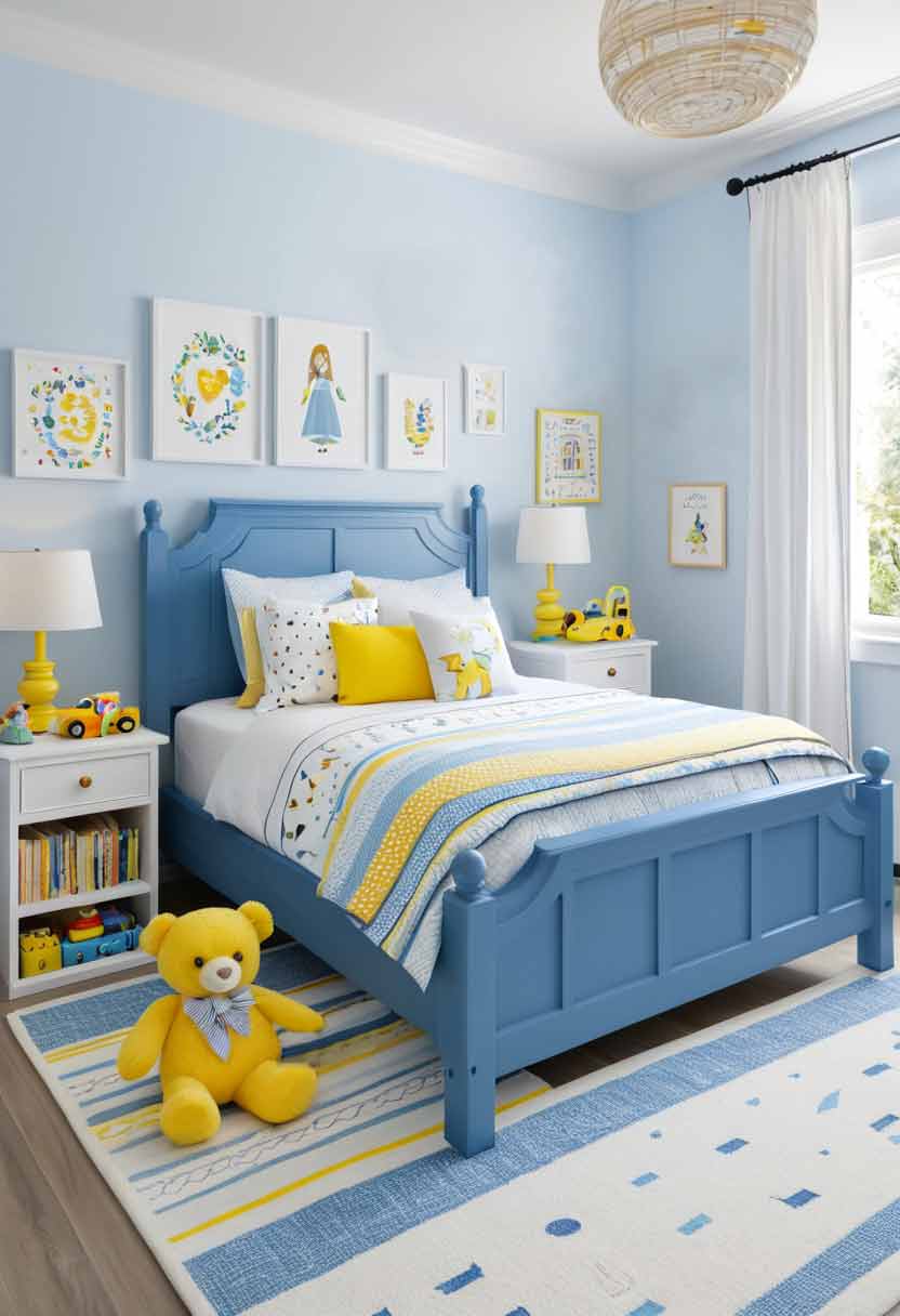 15+ Blue Bedroom Ideas for Girls That Prove Blue Isn't Just for Boys 9 blue white girls bedroom idea