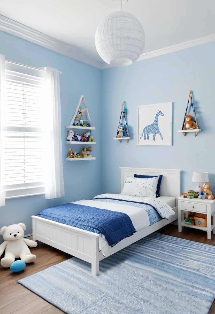 15+ Blue Bedroom Ideas for Girls That Prove Blue Isn't Just for Boys 4 girls blue white bedroom idea