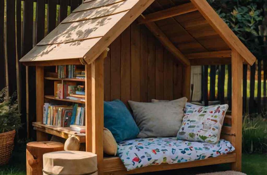 All Family, All Home, All Living 63 Kids garden reading nook header