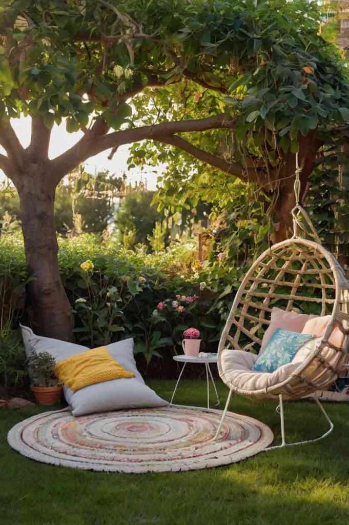 21+ Instagram-Inspired Garden Reading Nook Ideas For Kids 10 kids outdoor reading nook with egg chair
